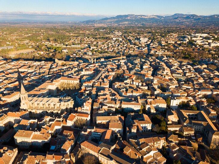 Vista aérea sobre Carpentras