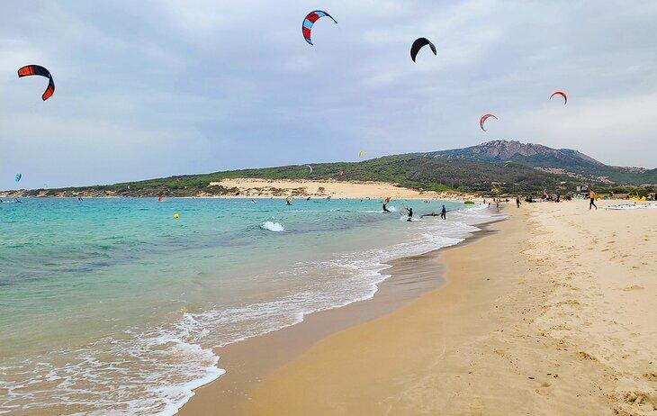 Kitesurfistas en Valdevaqueros