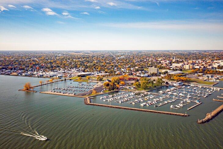 Vista aérea de Sandusky