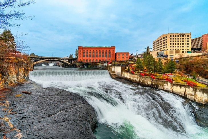 Cascadas Spokane y Parque Huntington