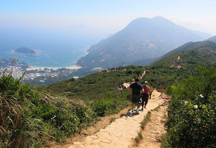 Randonnée sur le Dragon's Back, île de Hong Kong