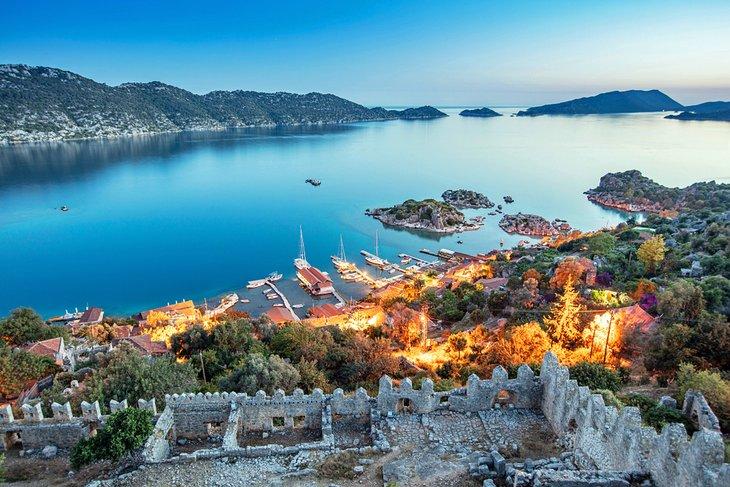 Vistas desde el castillo de Kaleköy