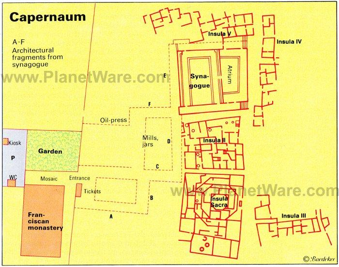 Cafarnaún - Mapa de planta