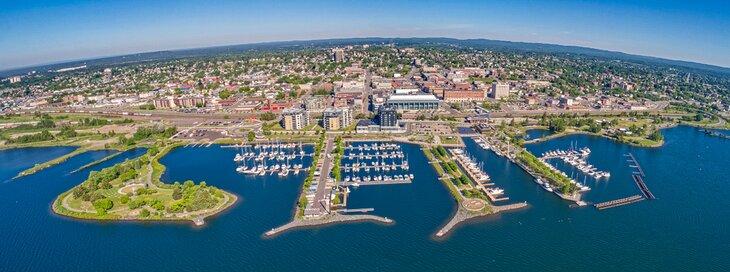 Luftaufnahme von Thunder Bay, Ontario