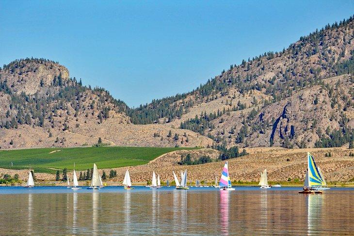 Veleros en el Lago Osoyoos