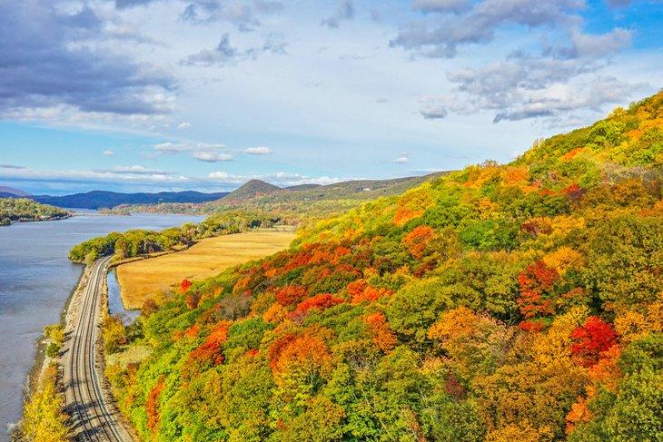 Couleurs d'automne au parc d'État des Hudson Highlands