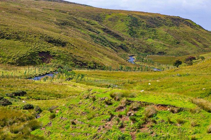 Vista del páramo de Carn-Glenshane en las Sperrins