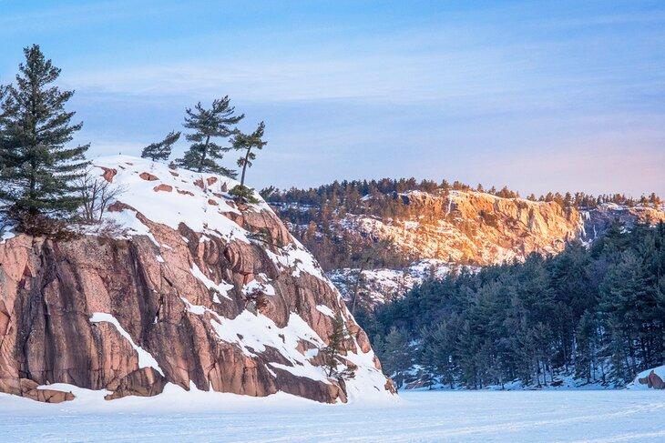 Hiver dans le parc provincial de Killarney