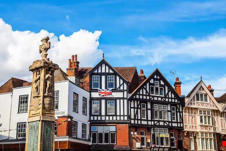 Edificios Tudor en Canterbury
