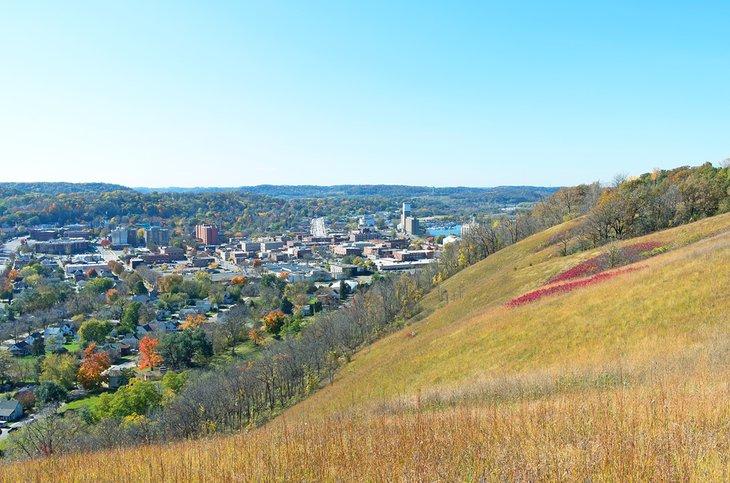 Blick auf Red Wing von Barn Bluff