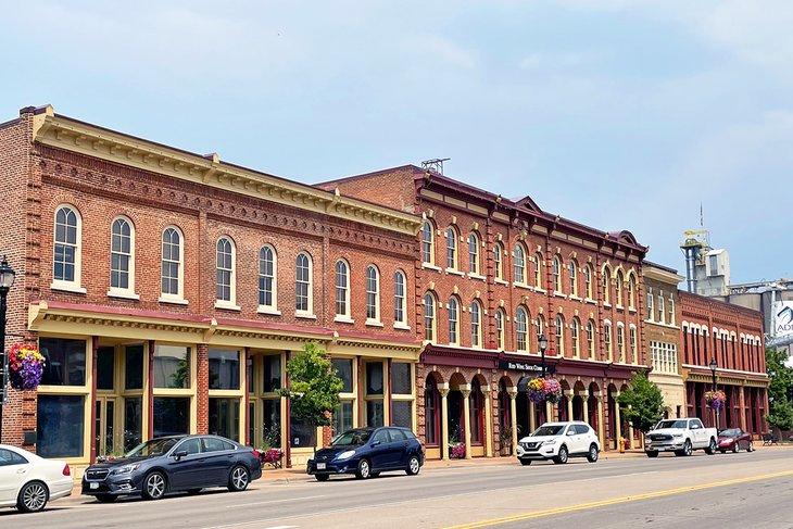 Red Wing Schuhgeschäft und Museum in der Main Street in Red Wing, MN