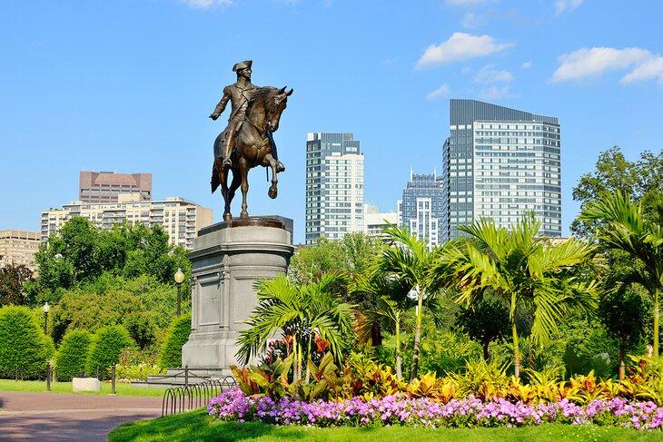 Estatua de George Washington en el Jardín Público de Boston