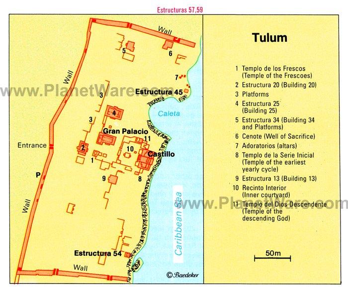 Mapa de Tulum