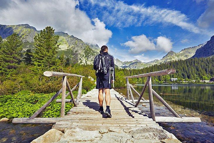 Randonneur dans les Hautes Tatras