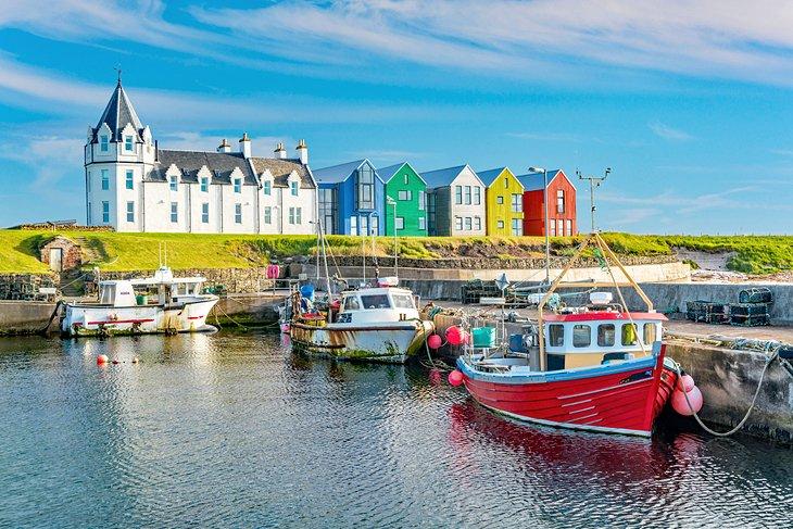 Casas coloridas en John O'Groats
