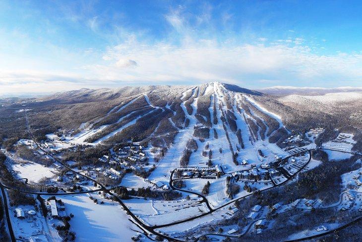 Vista aérea de Mount Snow, Vermont