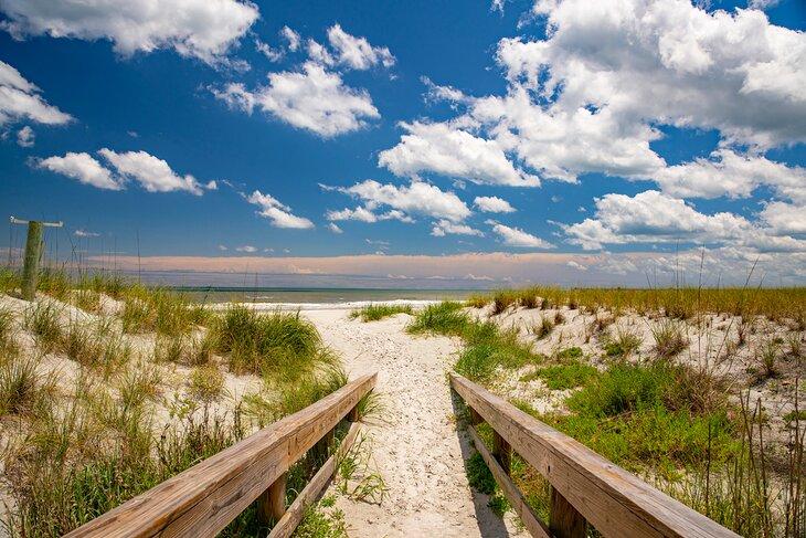 Weg zur Jacksonville Beach