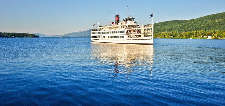 Barco de vapor en Lake George