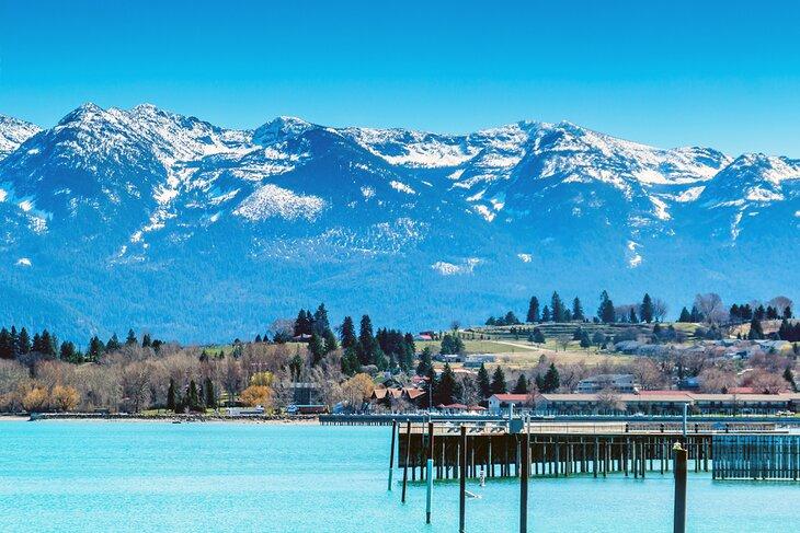 Polson, Montana sur le lac Flathead