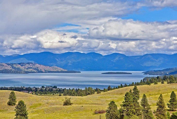 Lac Flathead, vu depuis Polson