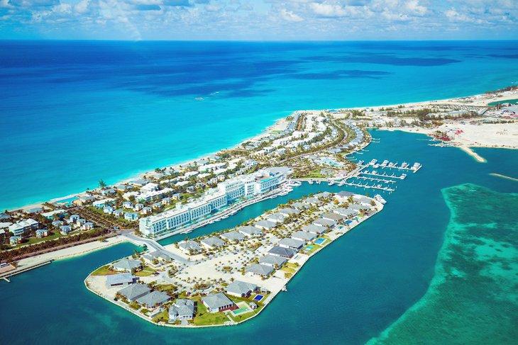Vue aérienne de Bimini, Les Bahamas