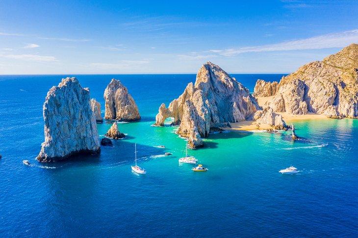Vue aérienne de El Arco, Cabo San Lucas