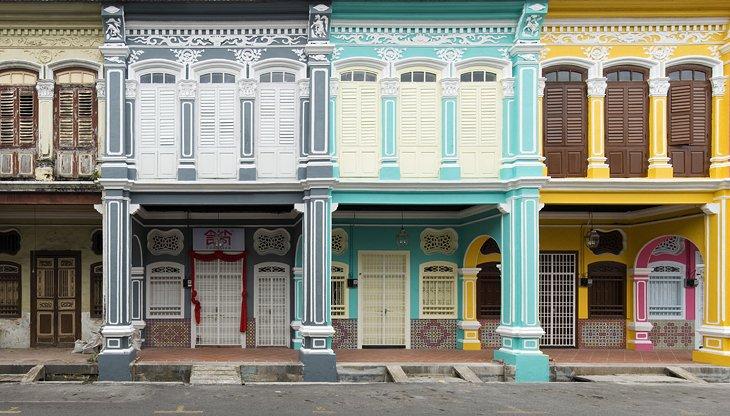 Edificios coloridos en George Town