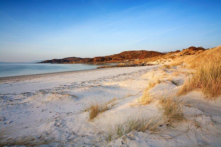 Atardecer en la playa de Camusdarach