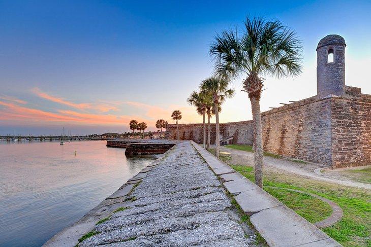 Castillo de San Marcos al atardecer