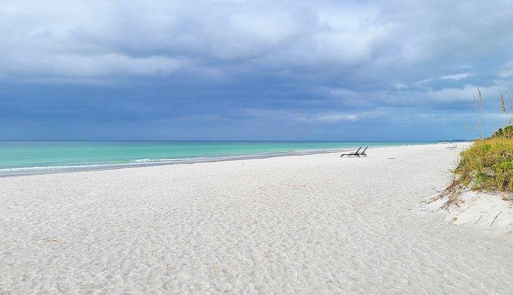 Longboat Key Strand an einem stürmischen Tag