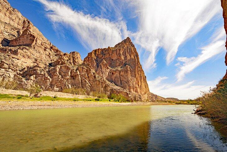 Río Grande en el Cañón Boquillas en el Parque Nacional Big Bend