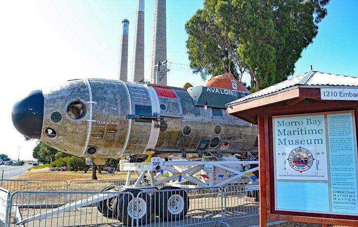 Vehículo de Rescate de Inmersión Profunda fuera del Museo Marítimo de Morro Bay