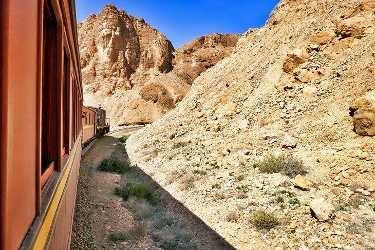 Train Lezard Rouge dans le Selja Gorge
