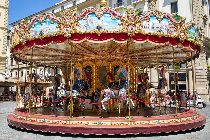 Le carrousel ancien de la Piazza della Repubblica