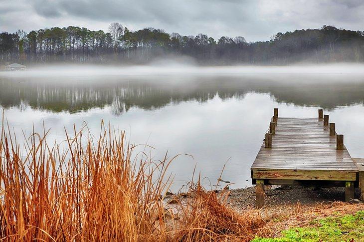 Niebla en el Lago Guntersville