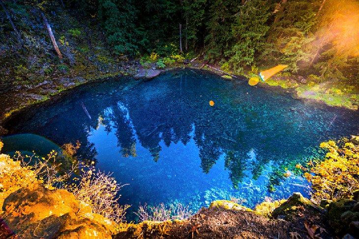 Piscina Azul Tamolitch cerca del Camping Paradise