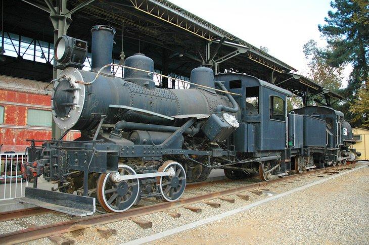 Train à vapeur au Musée Travel Town à Los Angeles