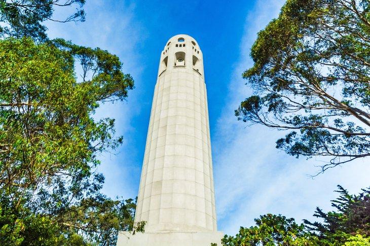 Coit Tower dans Pioneer Park