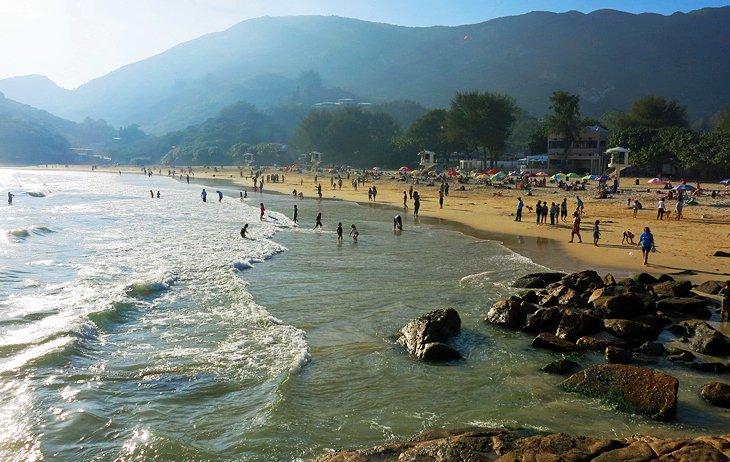 Tarde en la playa de Shek O