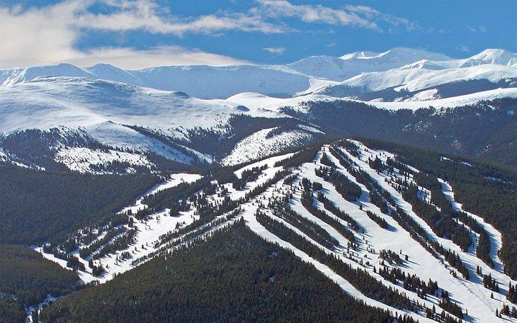 Luftaufnahme des Cooper Ski Area
