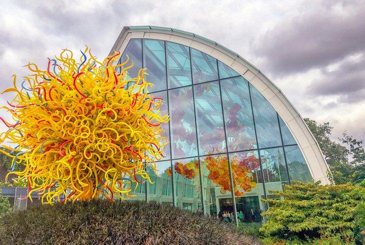 Jardin et verre de Chihuly, Seattle
