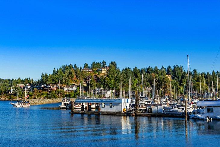 Hafen in Gibsons, B.C.