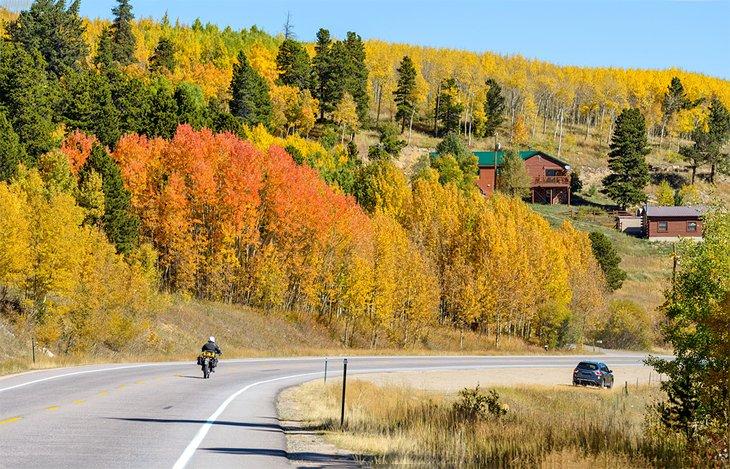 Peak to Peak Scenic Byway en automne