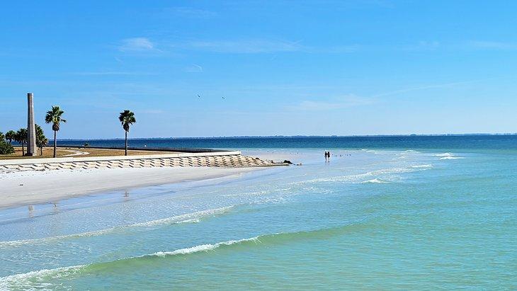 Vista de la playa desde el muelle