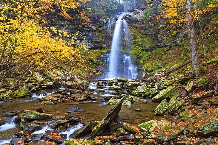 Cascadas Plattekill en los Catskills