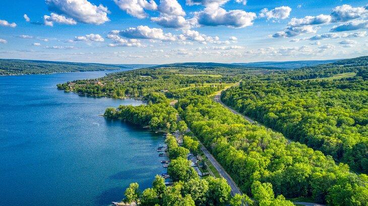 Vista sobre el Lago Keuka