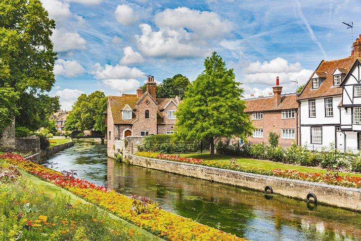 Un canal pintoresco en Kent
