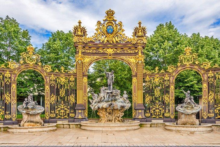 Neptunbrunnen am Place Stanislas in Nancy