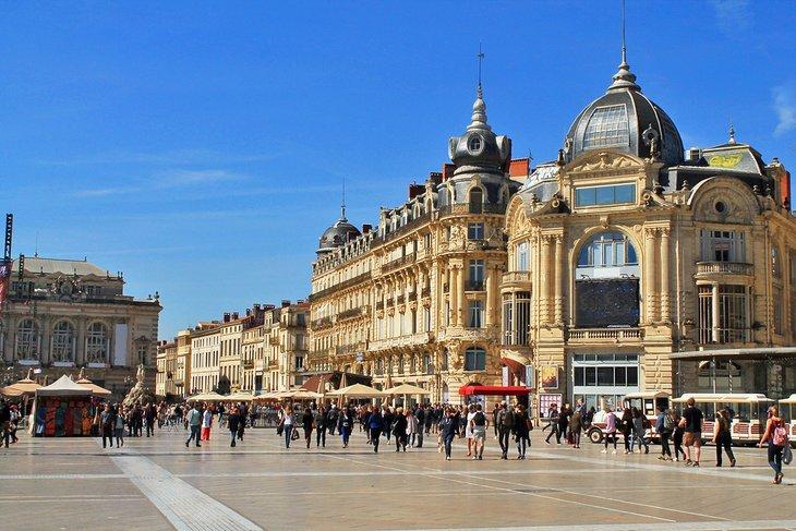 Place de la Comédie in Montpellier