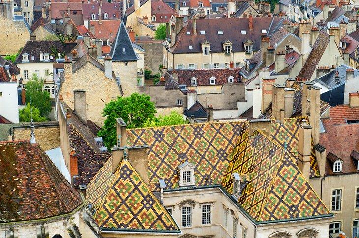Blick über die Dächer von Dijon